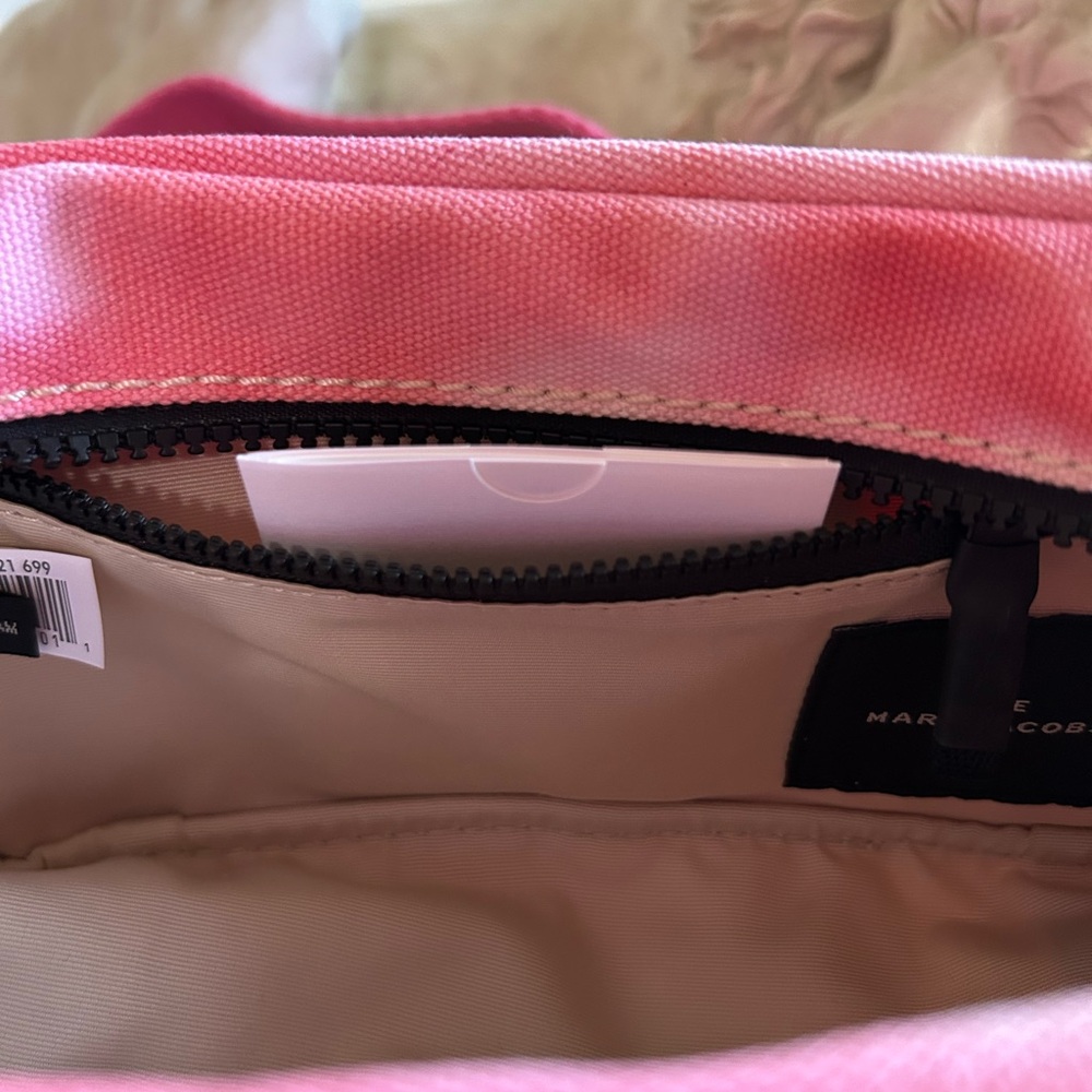 Marc Jacobs Pink and Cream Zip Pouch - Picture 3 of 6